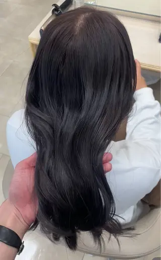 ロング シャドウパーマ／骨格 矯正カット　トモキのヘアスタイル