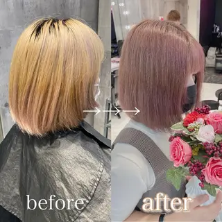 ミディアム カラー ヘアアレンジ メンズ ハイトーン特化💍 NØRN💍韓国のヘアスタイル