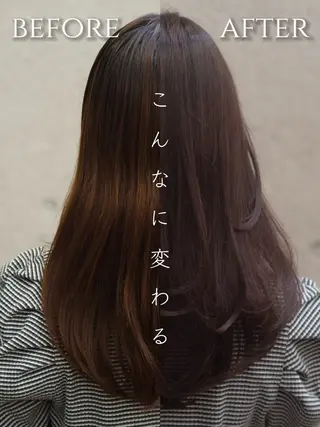 カラー ウルフ/レイヤー/ ブリーチカラーのヘアスタイル