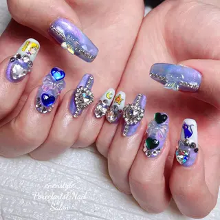 ミディアム ネイル 🐾enen style 🐾のネイルデザイン