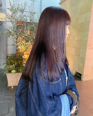 ロング qpulaあいみ 透明感カラーのヘアスタイル