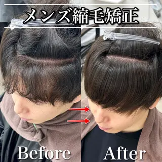 パーマ メンズ メンズヘア特化 パーマ 縮毛矯正🔷のヘアスタイル