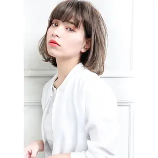 ミディアム 千葉 絵里花のヘアスタイル