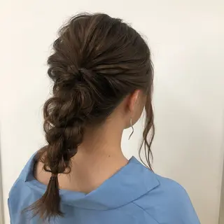 ヘアアレンジ 艶カラー 藤澤さくらのマツエク・マツパデザイン