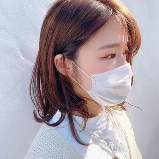 ミディアム カラー 中川 竜誠のヘアスタイル