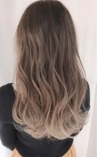 ロング カラー パーマ ヘアアレンジ バレイヤージュ 藤沢 髪質改善 竹内ケンゴのヘアスタイル