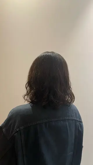 ミディアム パーマ 森 美夕のヘアスタイル