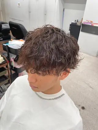 パーマ メンズ 京都河原町 メンズパーマ助川龍哉のヘアスタイル