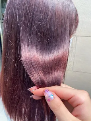 ロング カラー ヘアアレンジ TSUNA 🌙 Lim 五反田のマツエク・マツパデザイン