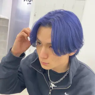 ミディアム カラー ヘアアレンジ メンズ 飯田 晟恭/暖色系 カラー/ハイトーンのヘアスタイル