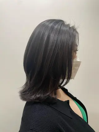 ミディアム ら んのヘアスタイル