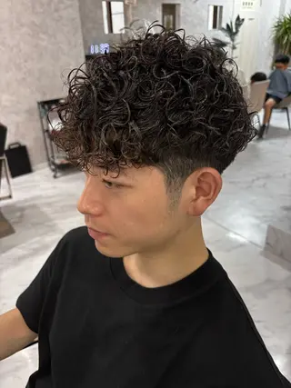 ショート パーマ メンズ Men's Rico Chihayaのヘアスタイル