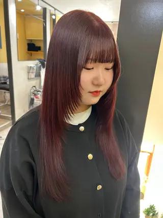 ロング カラー hubhair レイヤー/透明感のヘアスタイル