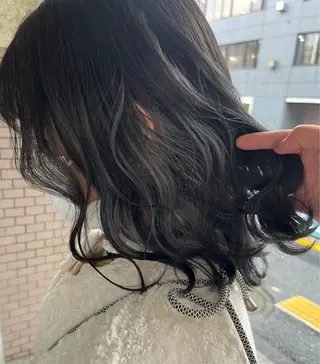 ミディアム カラー ハイトーン特化/ ヘアセット/モエノのヘアスタイル