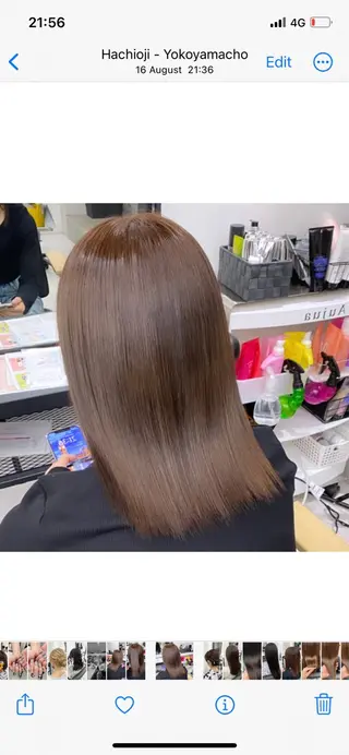 ミディアム カラー パーマ ヘアアレンジ メンズ mona/ ストレートスタイル✨のヘアスタイル