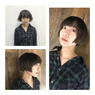 ショート 渋谷レイヤーカット❌ 縮毛矯正専門/武田涼のヘアスタイル