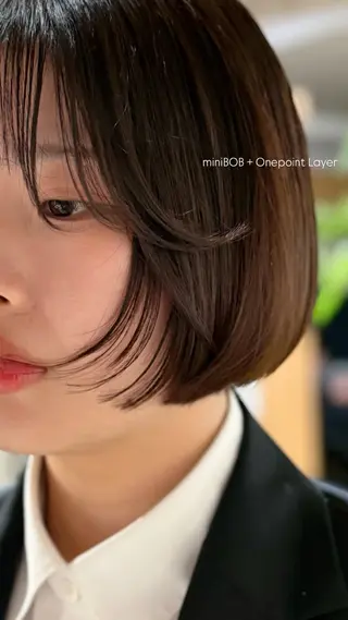 ショート 近藤 歌留多のヘアスタイル