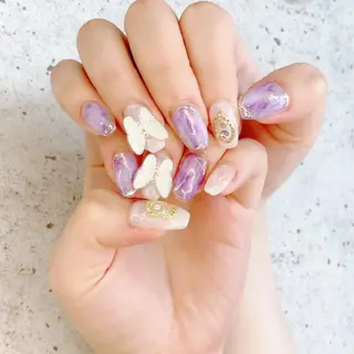 セミロング カラー パーマ ヘアアレンジ メンズ キッズ ネイル マツエク・マツパ アイブロウ Salon Ｋのネイルデザイン