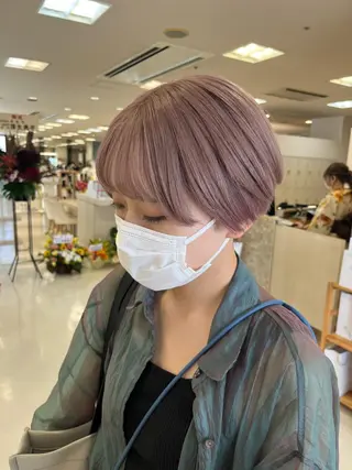 ミディアム カラー 暖色/ブリーチカラー 🎀 M i k uのヘアスタイル