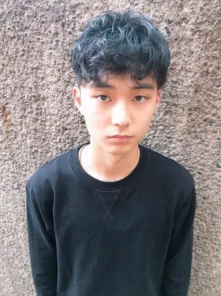 ショート パーマ ヘアアレンジ メンズ ちこ .のヘアスタイル