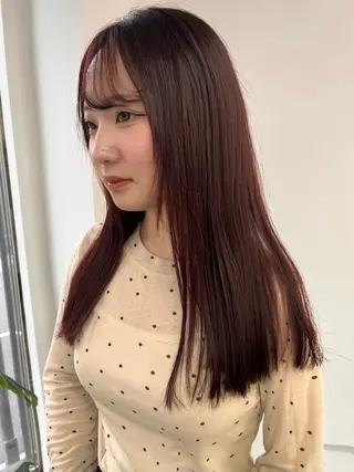 ロング 酒井 美里のヘアスタイル