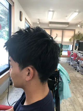 ショート メンズ 水谷 寛太のヘアスタイル