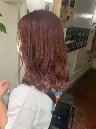 ミディアム カラー ヘアアレンジ 憧れの艶ハイトーンへ 🌙サイダサキのヘアスタイル