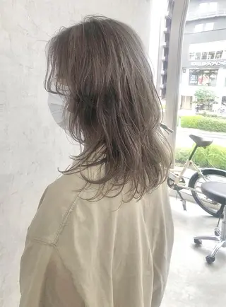 ロング カラー パーマ ヘアアレンジ メンズ キッズ ネイル マツエク・マツパ エビスザキレン/メン ズ/心斎橋🌳のヘアスタイル