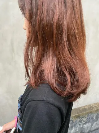 セミロング カラー パーマ ヘアアレンジ メンズ キッズ ネイル マツエク・マツパ インナーカラー/ KANAのヘアスタイル