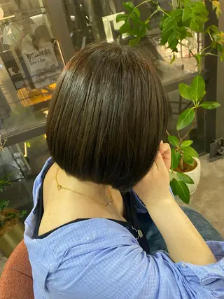 ミディアム カラー ヘアアレンジ ボブ /ニュアンス/ satomi🧸💖のヘアスタイル