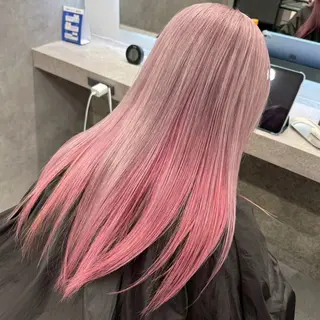 カラー Yoshiいろあそび 八王子/ハイトーンのヘアスタイル