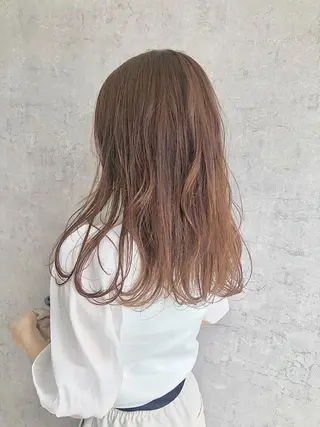 ロング カラー パーマ ヘアアレンジ メンズ キッズ ネイル マツエク・マツパ エビスザキレン／メン ズ／心斎橋🌳のヘアスタイル