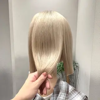 ショート カラー ✨ブリーチ支持No1 複雑履歴修正/舘岡のヘアスタイル