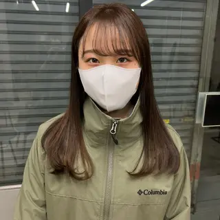 セミロング カラー 新高円寺 Miranoのヘアスタイル
