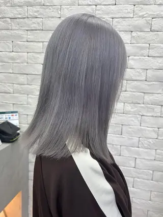 ミディアム カラー ブリーチ透明感カラー 🍀mizuki🍀のヘアスタイル