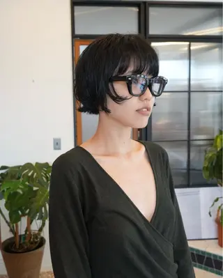 ショート ウチミズ サヤカのヘアスタイル