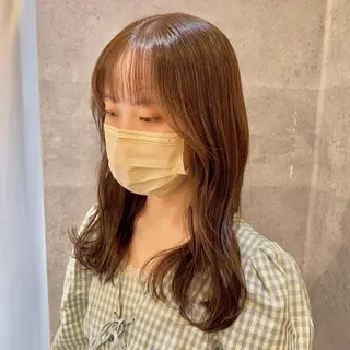 ミディアム カラー 𝑺𝒂𝒌𝒊 🩶マンツーマン施術のヘアスタイル