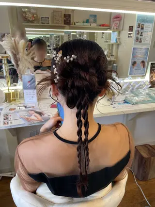 ヘアアレンジ 六本木0分ヘアセット ヘアメイクのヘアスタイル