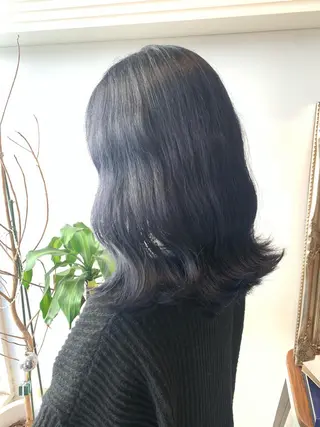 ミディアム カラー ヘアアレンジ 大宮/山口 竣也のヘアスタイル