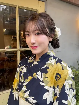 ヘアアレンジ KURIA‪‪/ブリ ーチ/ダブルカラーのヘアスタイル