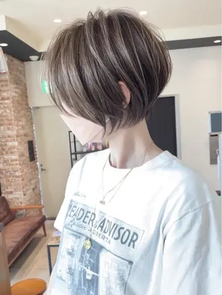 ショート 銀座/大人ショート /絶壁解消/若狭真央のヘアスタイル