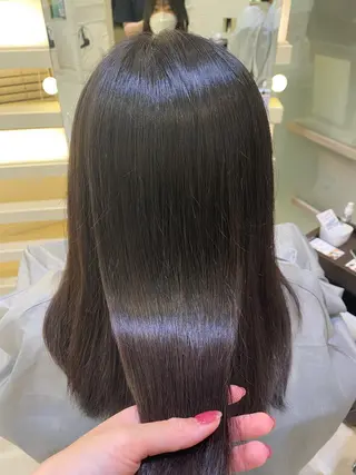 セミロング 銀座メンズ専門🖤 叶奈々のヘアスタイル