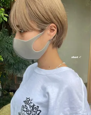 ショート カラー coco♡ 韓国hairのヘアスタイル