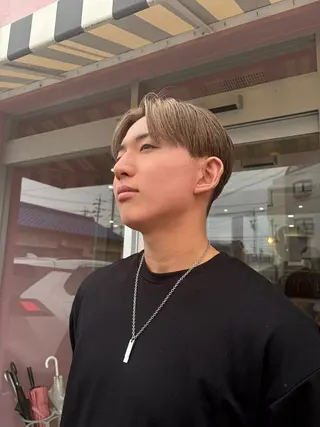 カラー メンズ ボブ&寒色🎐ᩚ 短髪 COCOROのヘアスタイル