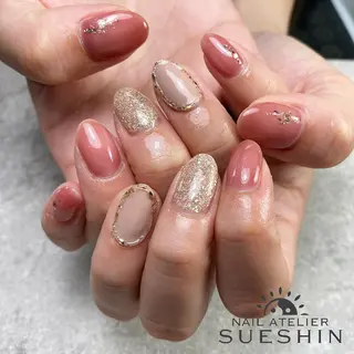 ミディアム S ueshinのネイルデザイン