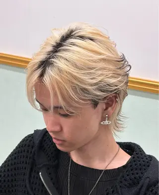 ミディアム カラー パーマ メンズ 🔥最強メンズ特化/ パーマの達人🔥風見のヘアスタイル