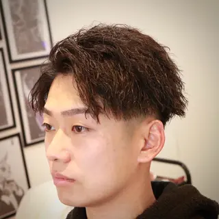 ショート パーマ メンズ 立川メンズカット/ メンズパーマ💈三上のヘアスタイル