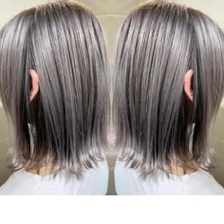 ロング カラー ブリーチカラー矢場町 ハイトーン 栄 平野のヘアスタイル