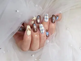 ネイル ワンホン韓国ちゅるん ネイル✨🎀AMIのネイルデザイン