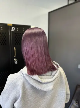 ミディアム カラー 加藤 藍のヘアスタイル